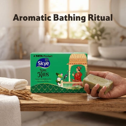 Skye Royal Khus Handmade Bathing Bar, 125 g