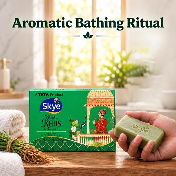 Skye Royal Khus Bathing Bar, 125 g