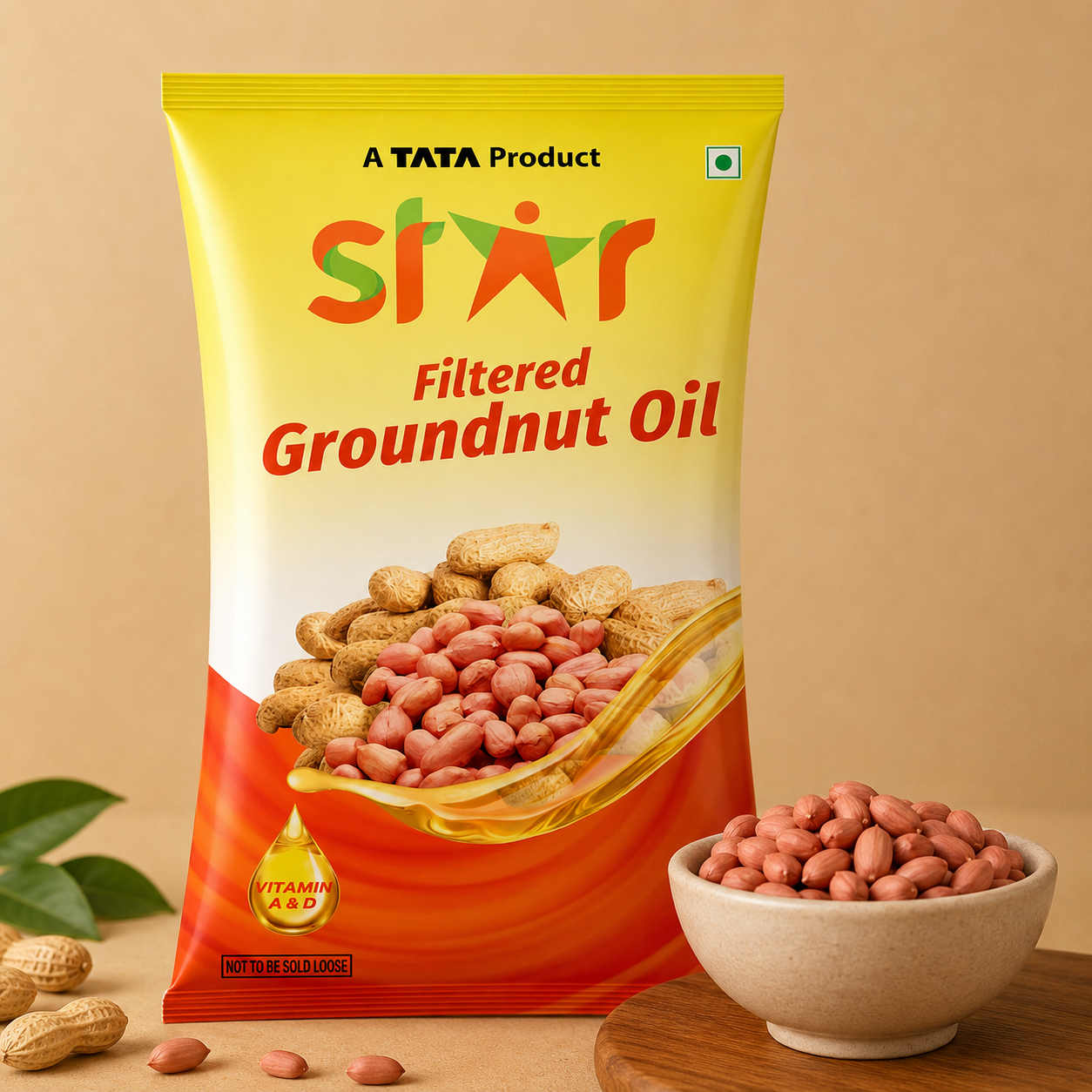 Star Filtered Groundnut Oil Pouch 870 g