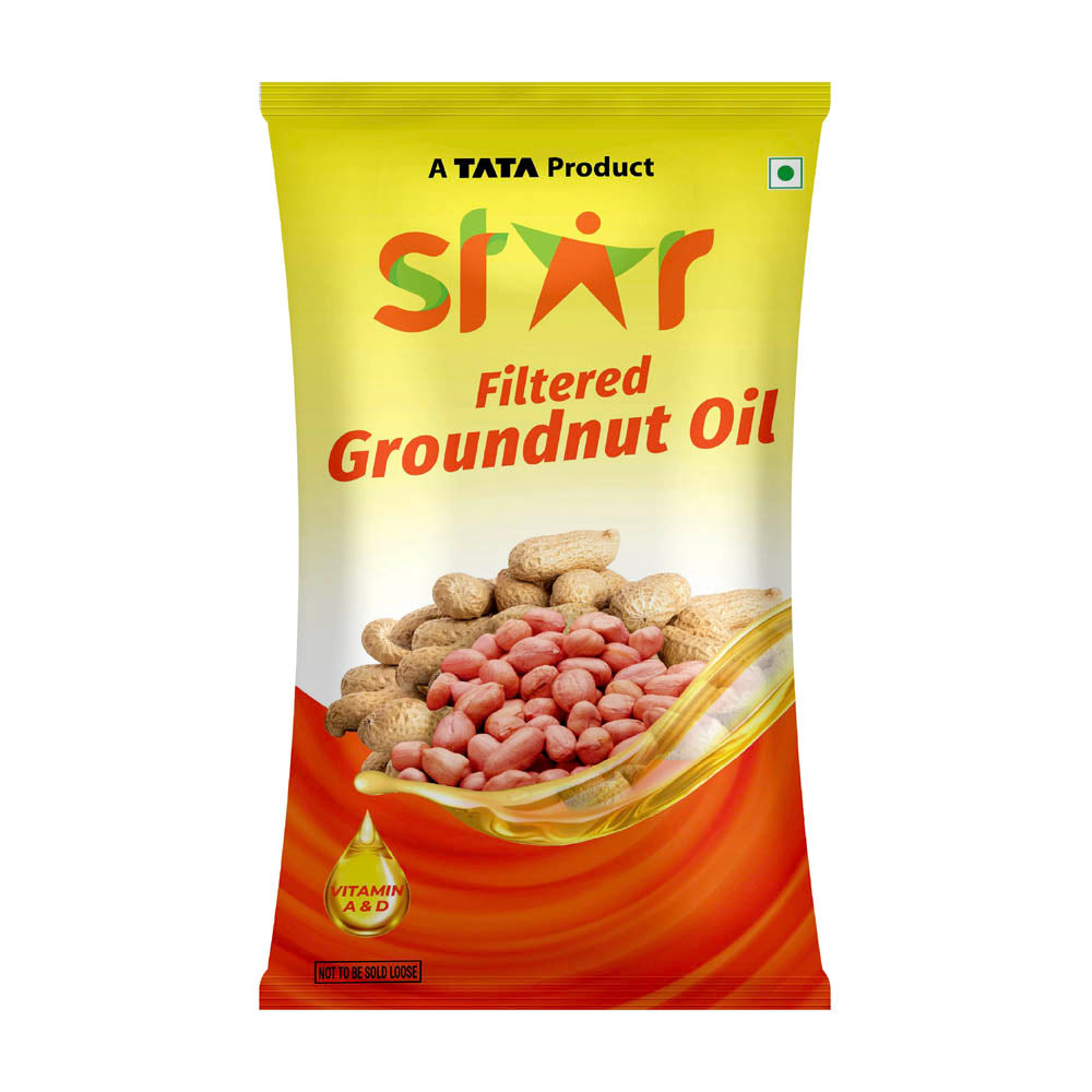 Star Filtered Groundnut Oil Pouch 870 g