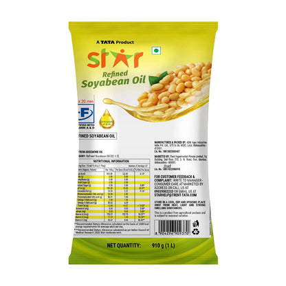 Star Refined Soyabean Oil Pouch 800 g