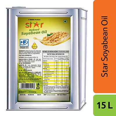Star Refined Soyabean Oil Tin 15 ltr
