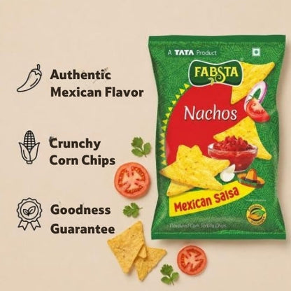 Fabsta Mexican Salsa Nachos, 130 g
