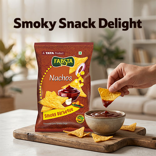Fabsta Smoky Barbeque Nachos, 130 g