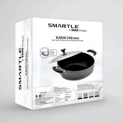Smartle Non Stick Kadhai With Steel Lid 1 pc