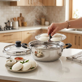 Smartle Flate Bottom Idli (12Pc) Maker 1 pc