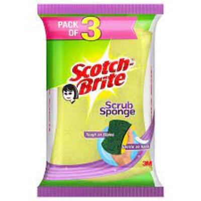 Scotch Brite Scrub Sponge Small pack of 3