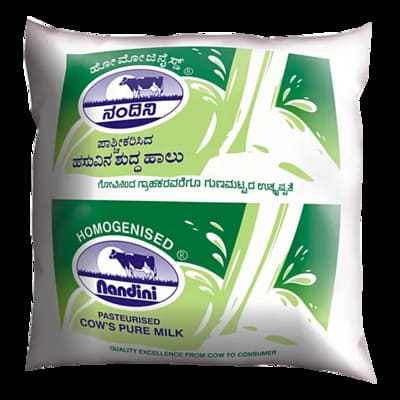 Nandini Homogenised Cow Milk Pouch 500 ml