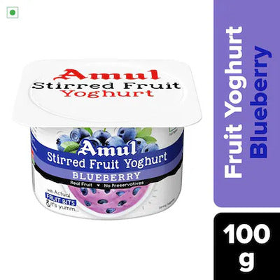 Amul Stirred Blueberry Yoghurt 100 gm