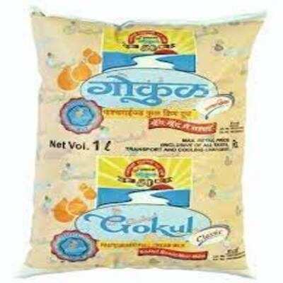 Gokul Full Cream Milk Pouch 1 Ltr