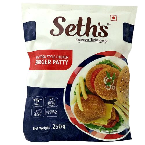 Sethwala New York Style Chicken Burger Patty 250 g