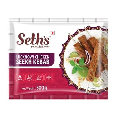 Sethwala Lucknowi Chicken Seekh Kebab 500 g