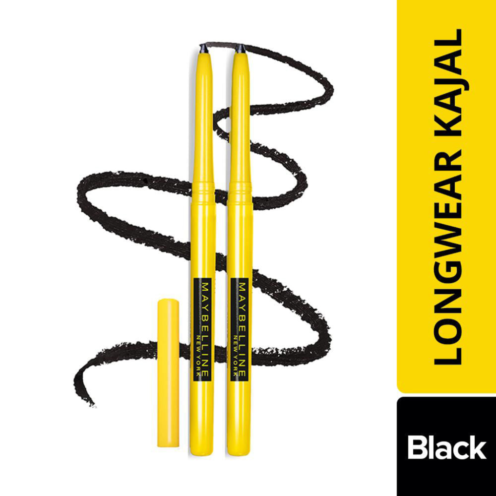Maybelline Colossal Black Kajal 0.35 gm (pack of 2)