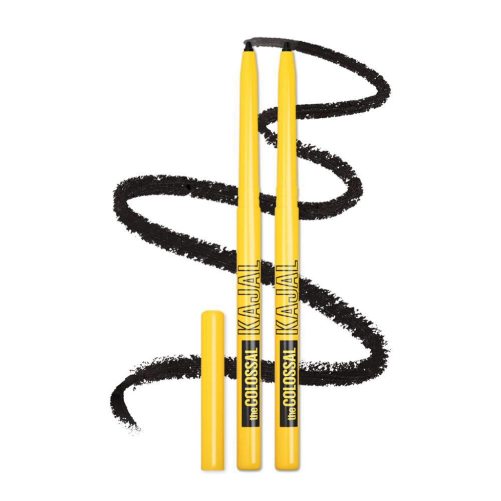 Maybelline Colossal Black Kajal 0.35 gm (pack of 2)
