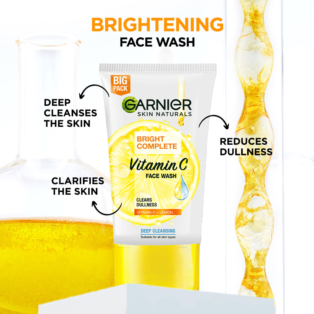 Garnier Bright Complete Face Wash 150 gm