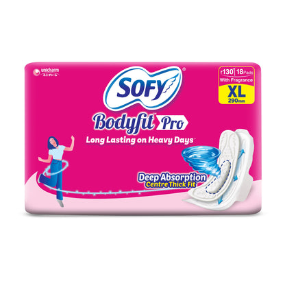Sofy Bodyfit Sanitary Napkin Xl pack of 18