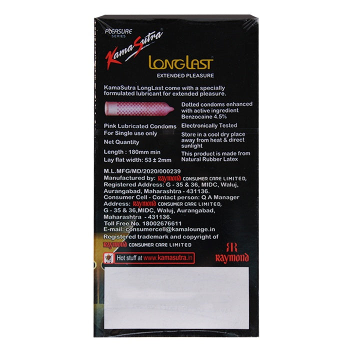Kamasutra Long Last Condoms pack of 12