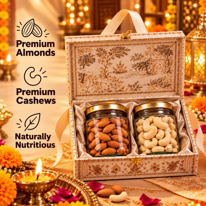 Star Healthy Gifting Dryfruit Wooden Assorted Pack 200 g