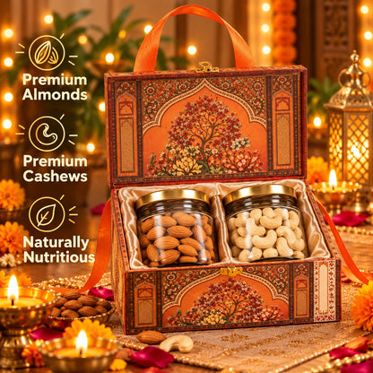 Star Healthy Gifting Dryfruit Wooden Assorted Pack 200 g
