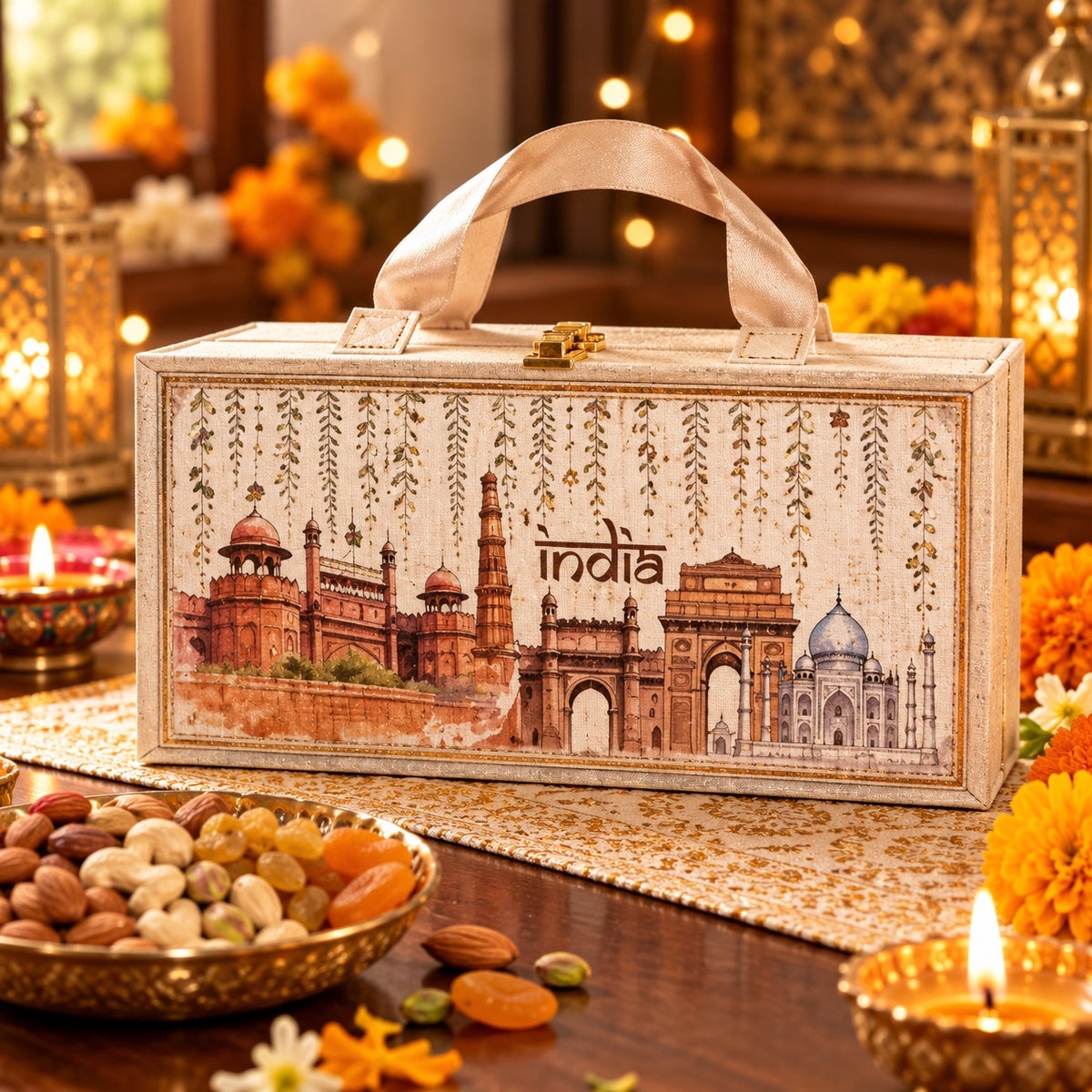 Star Healthy Gifting Dryfruit Wooden Assorted Pack 300 g