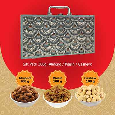 Star Healthy Gifting Dryfruit Wooden Pack 300 Gm