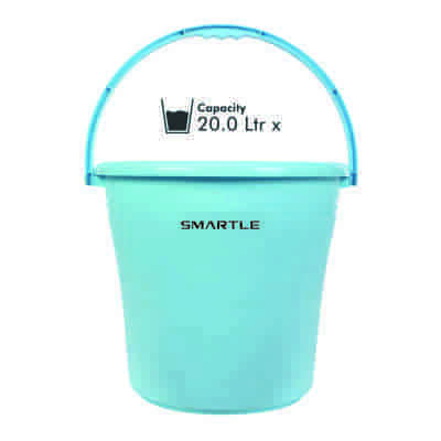 Smartle Plain Frosty Bucket Blue 20 Ltr 1 Pc
