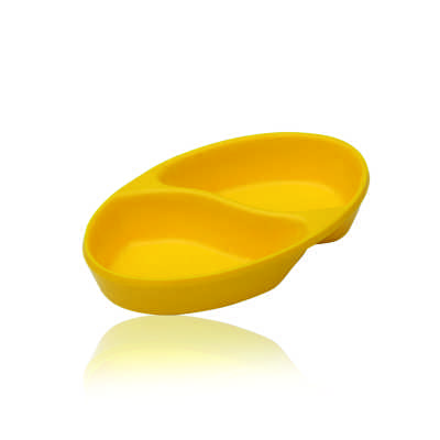 Smartle Oval 2 Compartment Yellow 1 pc