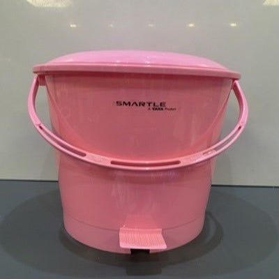 Smartle Plain Dustbin Pink 12 ltr