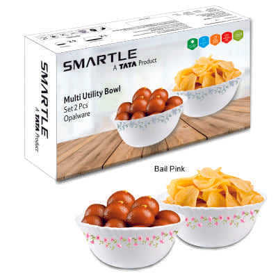 Smartle Multiutility Bowl Set Bail Pink set of 2 pcs