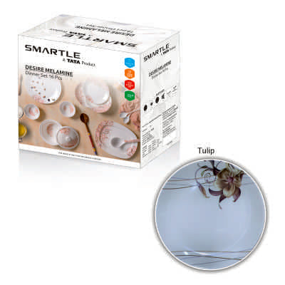 Smartle Desire Dinner Set Tulip set of 16 pcs