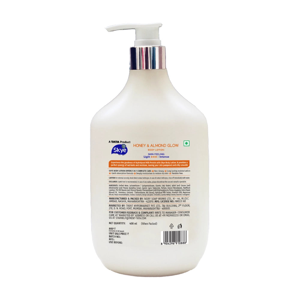 Skye Honey & Almond Glow Body Lotion 400 ml