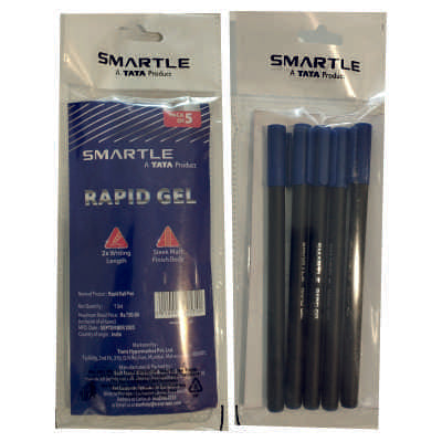 Smartle Rapid Blue Gel Pen set of 5