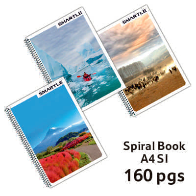 Smartle Spiral Book A4 Single Line 160 Pages 1 pc