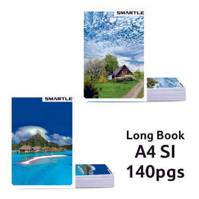 Smartle Soft Bound Longe Book A4 Single Line 140 Pages 1 pc
