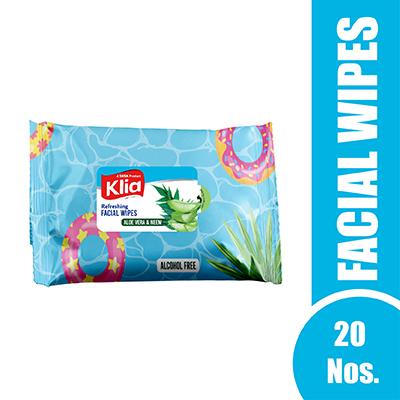 Klia Facial Wipes Neem Aloevera pack of 20