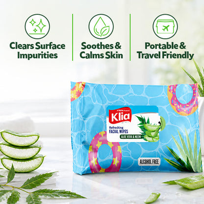 Klia Facial Wipes Neem Aloevera Pack Of 20
