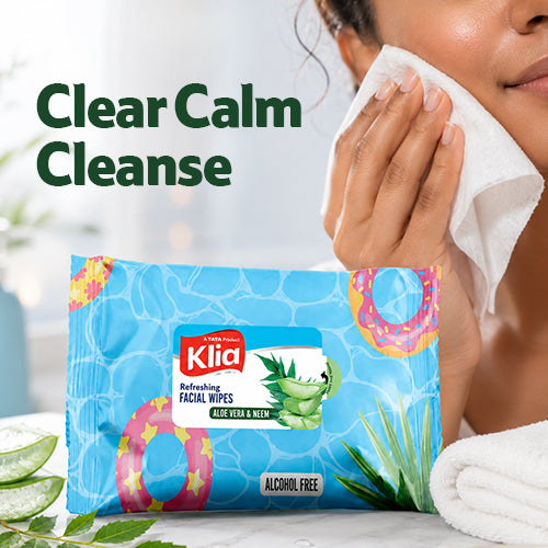 Klia Facial Wipes Neem Aloevera pack of 20