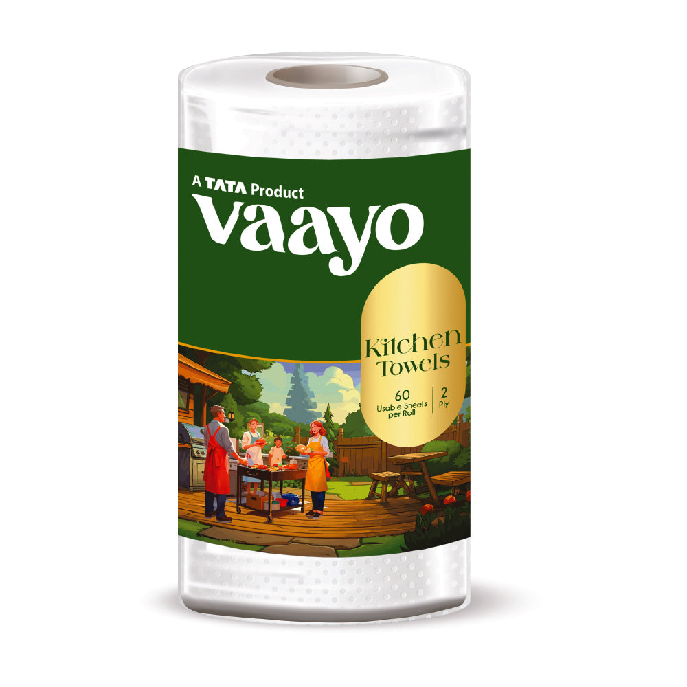 Vaayo Kitchen Towel 2Ply Pack Of 1 Roll