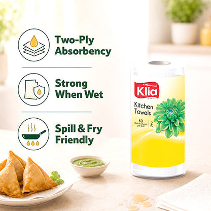 Klia Kitchen Towel 2Ply pack of 1 roll