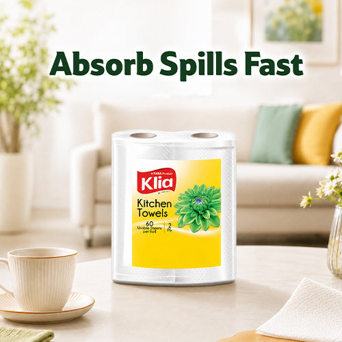 Klia Kitchen Towel 2Ply Pack Of 2 Roll