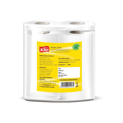Klia Kitchen Towel 2Ply pack of 4 roll