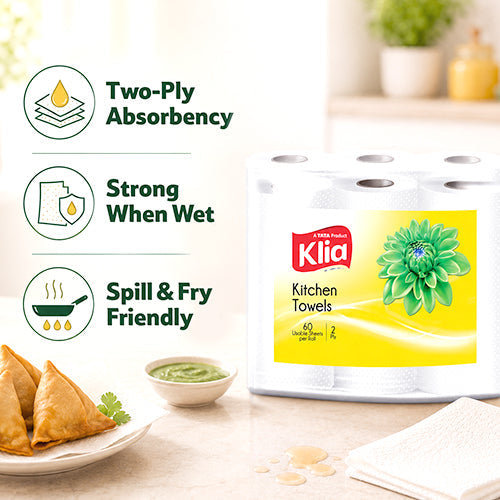 Klia Kitchen Towel 2Ply pack of 6 roll