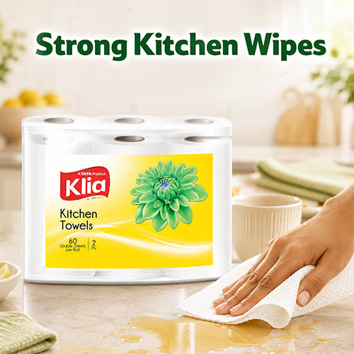 Klia Kitchen Towel 2Ply pack of 6 roll