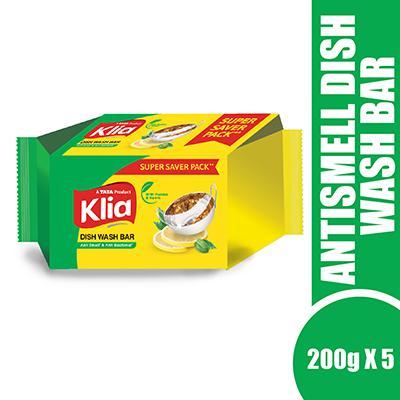 Klia Anti Smell Dishwash Bar 5x200 gm