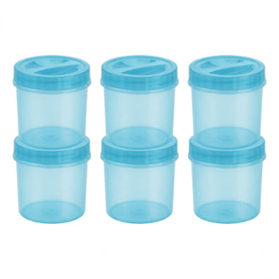 Smartle Plain Containr 250 Ml Blue set of 6