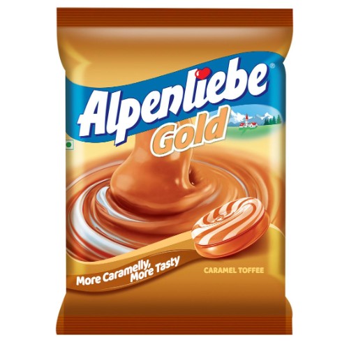 Alpenliebe Gold Orange Candies 90 Pcs Pouch 324 g