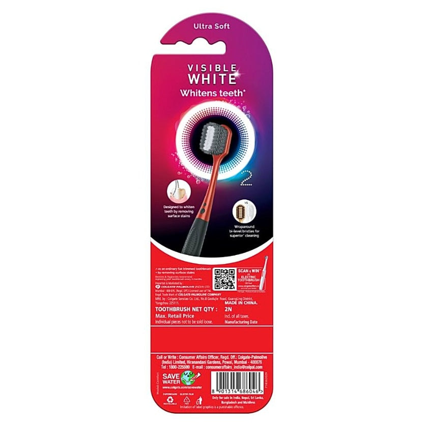 Colgate Visible White O2 Tootbrush pack of 2