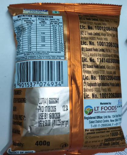 Daawat Pulav Basmati Rice 400 g
