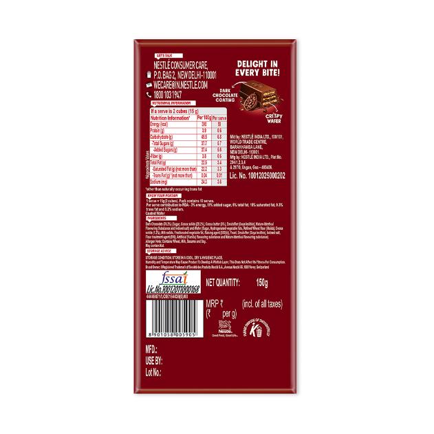 Nestle Kit Kat Dark Chocolate Coated Wafer 150 g