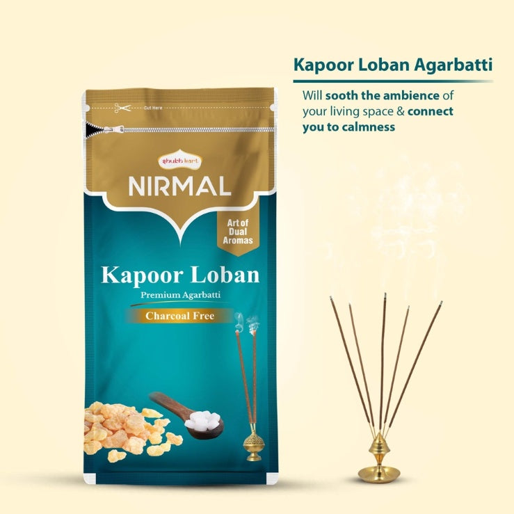 Nirmal Ziplock Kapoor Loban Agarbatti 125 g